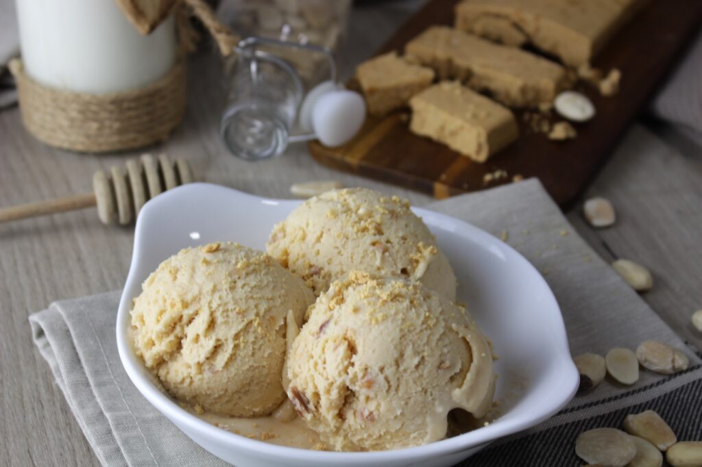 Helado de turrón de Jijona