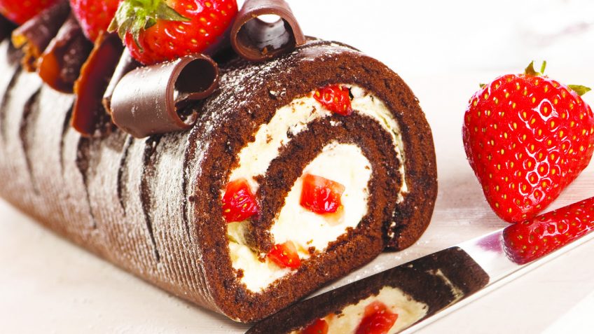Brazo gitano de chocolate