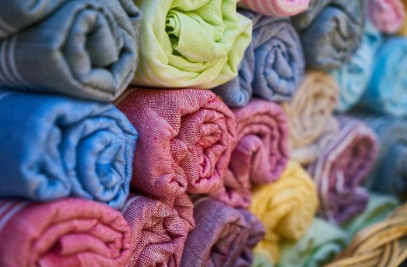 textiles de colores