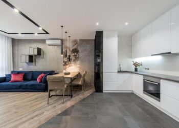 Hogar con microcemento