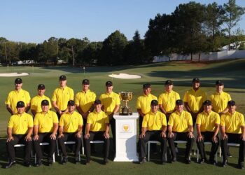 Golf: Los veteranos Scott y Matsuyama lideran al Internacional contra EE.UU.