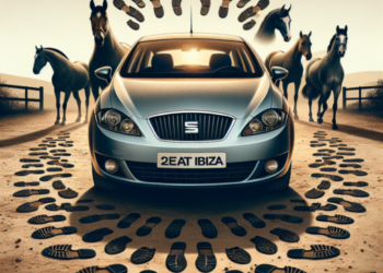 ¿Cuántos caballos tiene un Seat Ibiza 2008?