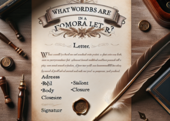 ¿Qué palabras se usan en una carta formal?