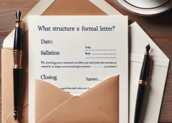 ¿Qué estructura tiene una carta formal?