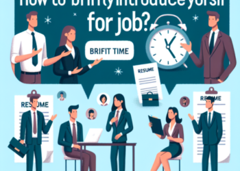 ¿Cómo presentarse brevemente para un trabajo?